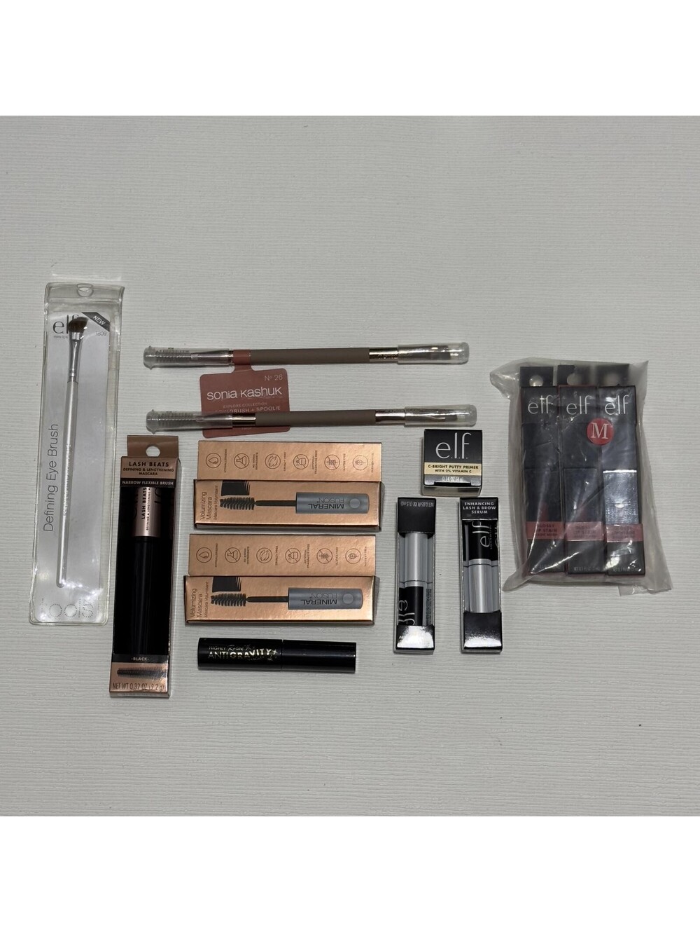 Brand New Mixed Makeup Lot Brushes Mascara Eye Products Elf Sonia Kashuk Bundle